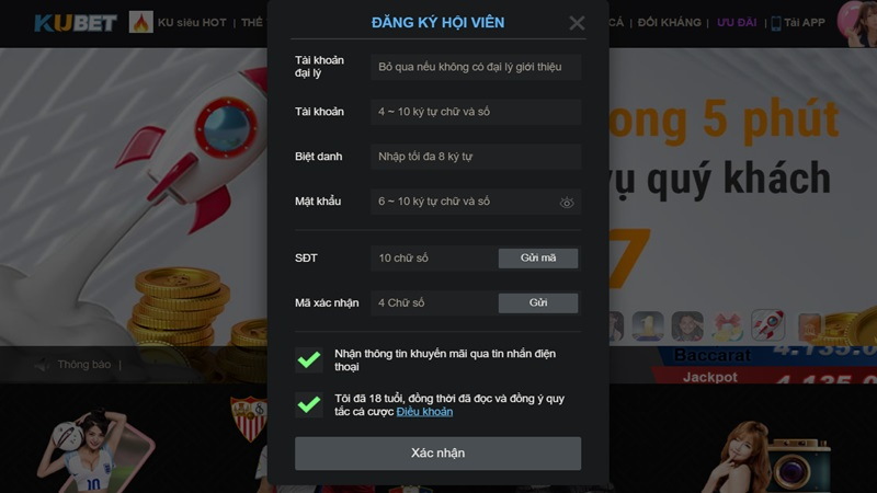 Cách đăng ký Kubet nhanh gọn lẹ