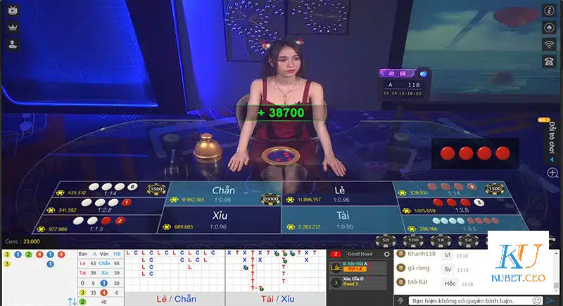 Tỷ lệ trả thưởng của xóc đĩa live Kubet